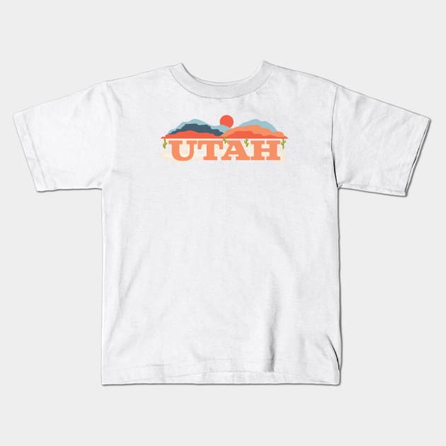 Utah Kids T-Shirt by MegssDesign